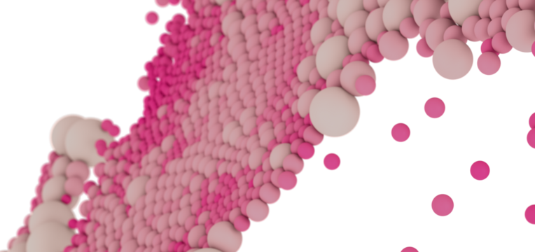 Abstract background with pink and beige spheres. Perfect for presentations or websites.