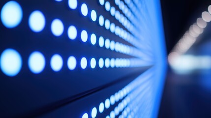artificial. Abstract blue LED light patterns creating a futuristic ambiance on a dark background. product launch decks, UI/UX mockups, designed for data visualization dashboards and holographic UIs.