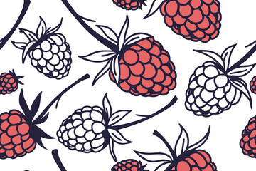 seamless pattern with berries