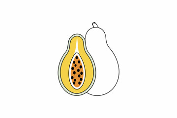 illustration of papaya