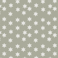 Seamless pattern with whit star