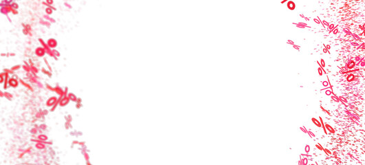 Abstract background with pink percentage symbols. Perfect for sale banners, promotions, and marketing materials.