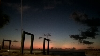 time lapse of clouds at sunset