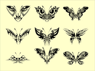 Butterfly design art vector 