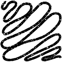 Bold black chalk line art abstract pattern creating dynamic visual texture and energetic modern design elements