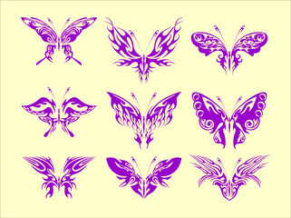 Butterfly design art vector 