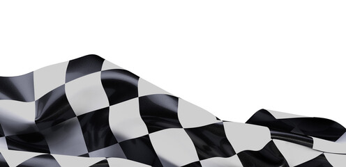 Dramatic checkered flag waving, perfect for racing, victory, and finish line concepts.
