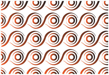 Fototapeta premium Brown and black seamless zigzag wave abstract pattern background