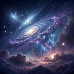 alien planet and space