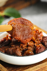 Fujian Gaozhou Dried Lychee with Cinnamon Flavored Pork - Traditional Chinese Cuisine