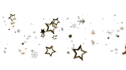 Elegant gold stars and sparkles on white. Perfect for holidays, celebration, and joy.