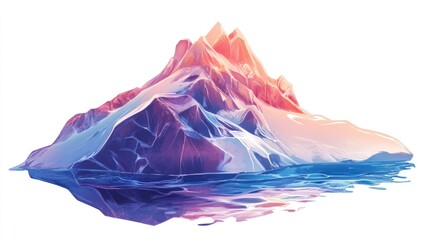 Fototapeta premium Colorful mountain reflection