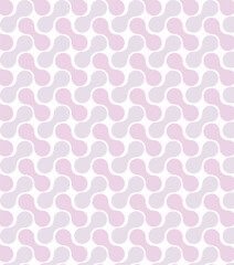 Soft pastel abstract pattern of interlocking rounded shapes Background