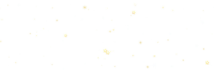 Beautiful image of gold stars scattered on a white background. Perfect for festive designs.