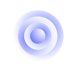 Abstract concentric circles in blue and white gradient, suitable for technology and design concepts, clean and modern