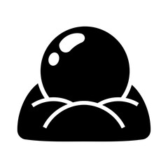 Crystal Ball Icon – Fortune Telling and Mystic Symbol