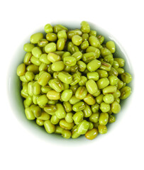 Fresh Green Mung Beans in Bowl - Healthy Organic Legumes Cooking Ingredient