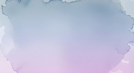 Abstract watercolor wash with soft blue and purple gradients and organic cloud like shapes