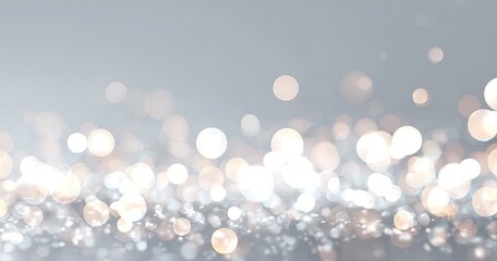 Abstract bokeh of soft, light-filled circles