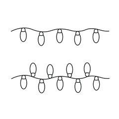 Christmas tree garland