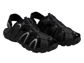 Shoes, black hiking sandals for travel and adventure, suitable for all outdoor weather conditions...