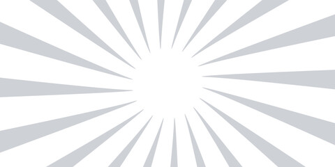 Ray sun light. Sunburst background. Radial circle line. Pattern starburst. Comic beam lines. Sun effect rays. Abstract firework. Concentration stripe. Cartoons lightning style. Vector illustration