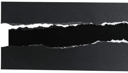Ripped black paper