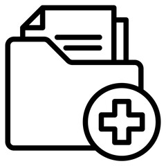 Appointment history medicine icon in vector illustration