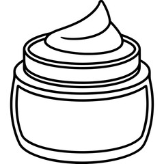 Moisturizing Cream line art vector