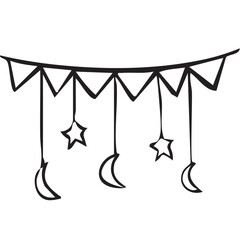 Islamic Handdrawn Icon Vector