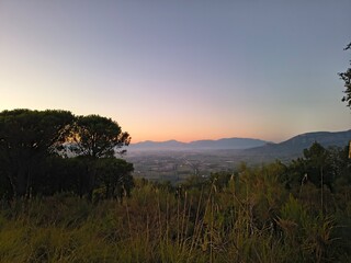 Agropoli town by night in Italy
