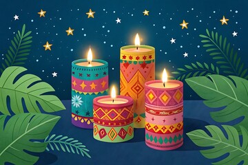 D&iacute;a de las Velitas Background