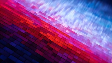 Obraz premium Abstract Colorful Pixelated Background with Diagonal Lines and Gradient