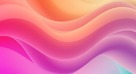 Fototapeta premium Abstract Gradient Waves Soft Light Background Beautiful Presentation Template