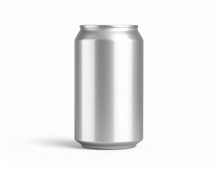 Plain Metal Can Mockup with White Background