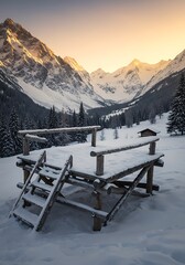 Alpine Dawn's Embrace