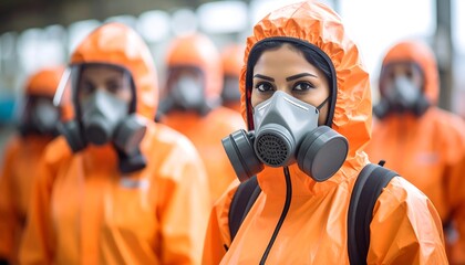 Protective gear, facing forward