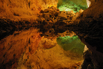 Cave. Cueva de los Verdes. Lanzarote, Spain