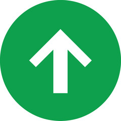 上向きの白い矢印のベクターグラフィック