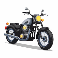 vector illustration of a motorcycle