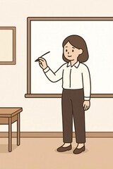 teacher in classroom