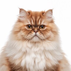 Persian cat isolated on white background
