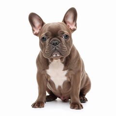 Obraz premium French bulldog isolated on white background