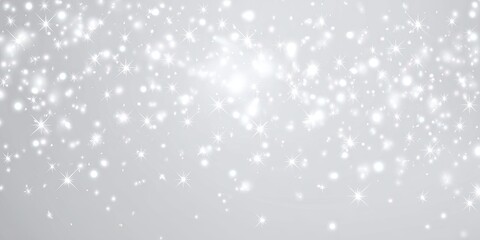 Abstract light particles on a gray background