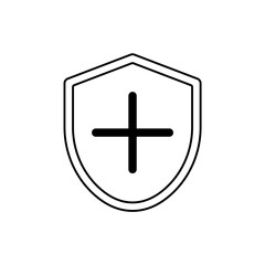 Prevention icon outline editable stroke line drawing eps.