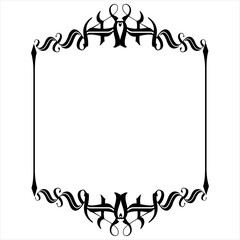 Frame – Elegant Black Vector Border on a white background, SVG