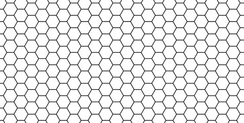 Hexagon grid pattern on transparent background. geometric flat honeycomb textures, seamless hexagonal mesh backgrounds, digital technology , and futuristic layouts. 