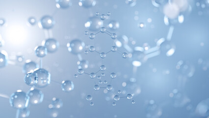cytarabine molecular structure 3d, antimetabolite structural chemical formula view from a microscope