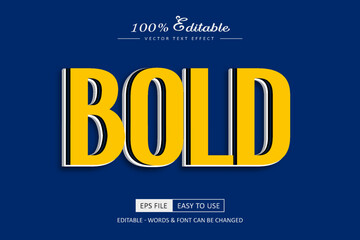 Bold Text Effect for Editable Design