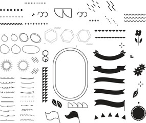 Heraldic Elements Set - Illustration